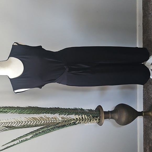 Annalee + Hope Pants - Annalee + Hope Versatile Sleeveless Black Wide Leg Jumpsuit